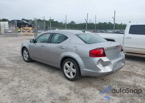 2013 Dodge Avenger Se из США, поврежденный, VIN 1C3CDZAB3DN566883